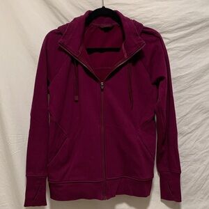 EUC Athleta Deep Purple Zip-Up Jacket L
